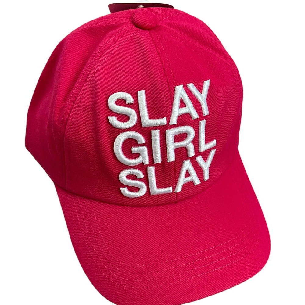 Queer Eye Pink Slay Girl Slay‎ Snap Back Hat Magenta One Size QE8102 NWT
